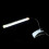 Lampe de lecture LED USB avec pince, blanche, 1 pièce 2