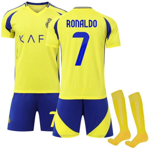 Kit da calcio per bambini Al-Nassr2024-2025Taglia22