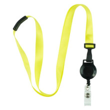 Cordão retrátil amarelo resistente (1 peça)