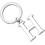 Porte-clés avec initiale H 1