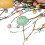 Guirlanda artificial de Páscoa de 45 cm com ovos e flores em tons pastel. 5