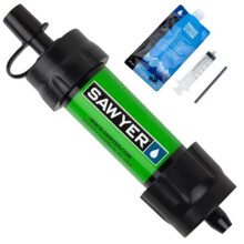 Tragbarer Wasserfilter-Strohhalm, grün, 1er-Pack