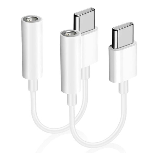 USB-C-auf-3,5-mm-Klinkenstecker-Adapter (2er-Pack)