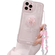 Coque transparente à paillettes roses 3D pour iPhone 11 Pro Max
