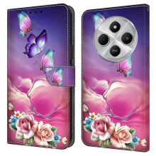 Étui à rabat en cuir TPU+PU pour Xiaomi Redmi14C/14R/Poco C75,