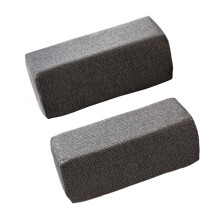 Braccioli per sedia da ufficio, grigio scuro (2 pezzi)