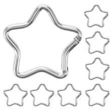 Mousquetons en aluminium en forme d'étoile (lot de 10)