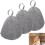 Touca de Sauna de Feltro Absorvente para a Cabeça (3 peças) 1