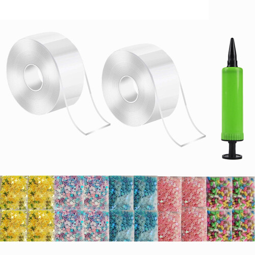 Nano Bubble Tape Kit Double-Sided Elastic 20 Pcs 5x100cm 2