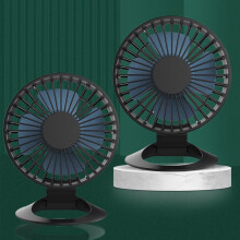 ZKCCNUK USB-skrivebordsvifte, liten, men kraftig, bærbar, stille minivifte med justerbar design for hjemmekontor, bil, innendørs og utendørs bruk