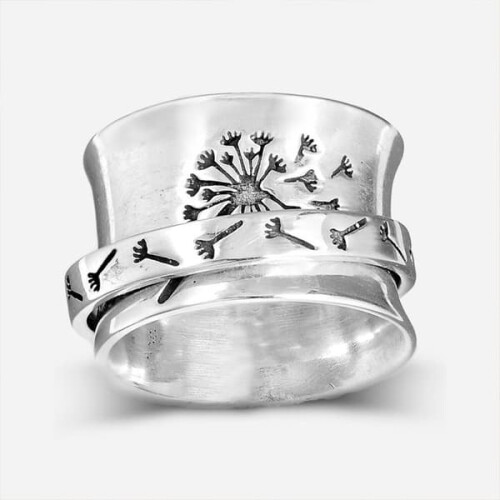 Δαχτυλίδι Fidget Antistress Dandelion για γυναίκες και άνδρες 18,2 χιλ.