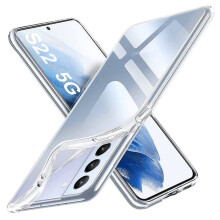 Coque en silicone antichoc transparente pour Samsung Galaxy S22