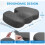 Office Chair Cushion Memory Foam Extra Large Black 1