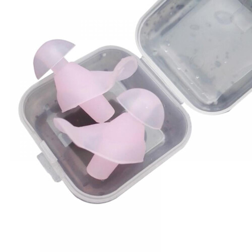 Swimming Earplugs Silicone Reusable 1 Pair 1