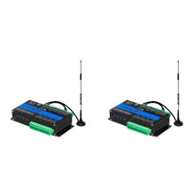 2X GP4-WLTE 4G Global GSM SMS APP Controller RS485 WEB Control 4 CH 4-20Ma Analog Inputs 10A Relay Outputs,EU Plug