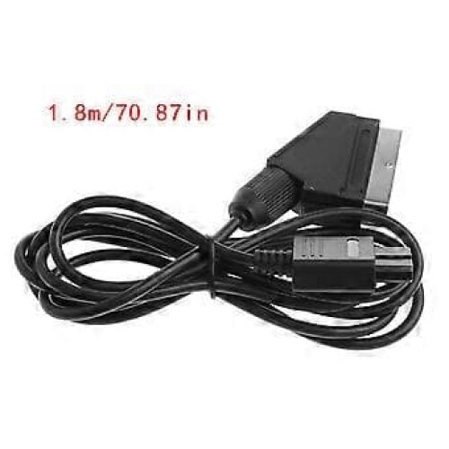 Câble AV SCART pour Nintendo64SNES GameCube1,8m noir