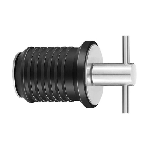 Bådafløbsprop i rustfrit stål med T-håndtag, 32 mm