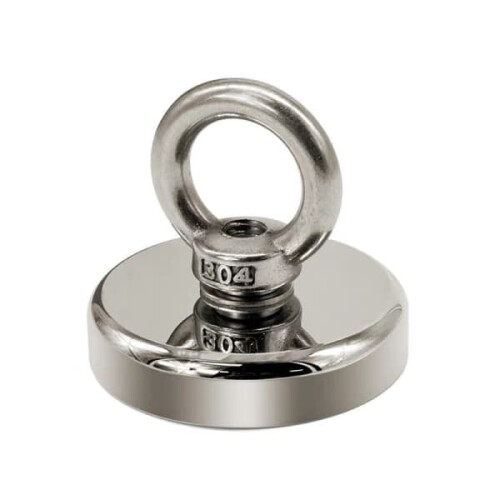 Neodymium Fishing Magnet Silver 42 mm