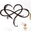 Pingente decorativo de parede em metal com amor 1