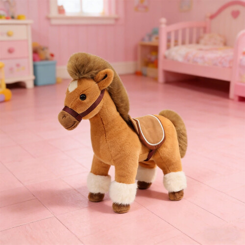Enfeite de cavalo de pelúcia do zodíaco, 30 cm (11,8 polegadas)
