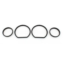 Motorcycle Instrument Board Bezel Kit Speedometer Trim Ring Inserts for Electra Glide Road Glide Tri Glide 14-