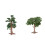 Maquette de paysage, arbre vert, décor 2 pièces 1