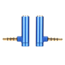Adattatore audio da 3,5 mm maschio a femmina ad angolo retto (2 pezzi)