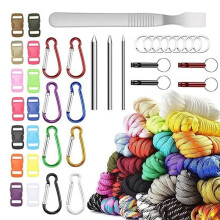 Paracord Keychain Bag Charms, Vibrant Handmade Braided Rope Accessories for Backpacks and Handbags(26 Colors)