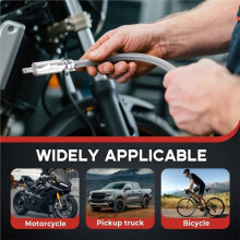 Brake Bleeder Hose, Motorcycle Brake Bleeder Kit with One Way Check Valve Tube for Car Motorcycle Clutch 4 PCS