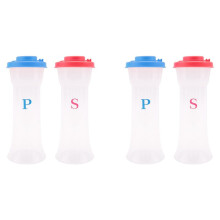 Plastic Salt and Pepper Shakers with Lids Large Covered Moisture Proof Salt Shaker Pepper Container 4pack