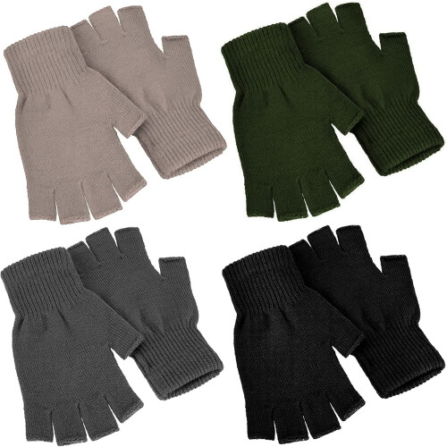 Γυναικεία πλεκτά γάντια χωρίς δάχτυλα Winter4Pairs