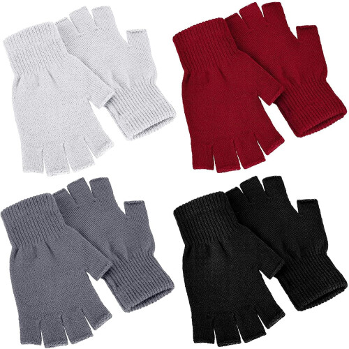Γυναικεία πλεκτά γάντια χωρίς δάχτυλα Winter4Pairs