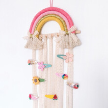 Wieszak na kokardy do włosów Bohemian Clip Organizer Rainbow Hanger