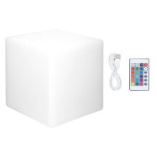 Lampă de birou pătrată RGB cu LED-uri YUMILI, reglare intensitate luminoasă pe 5 niveluri