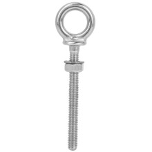 Boulon à œil en acier inoxydable 316 avec boucle longue pour câble.