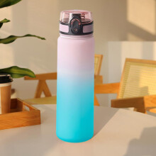 Farbverlauf-Wasserflasche mit Verschlussdeckel, 750 ml