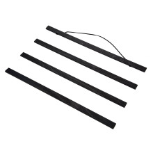 Cornice portafoto magnetica in legno, nera, 50 cm