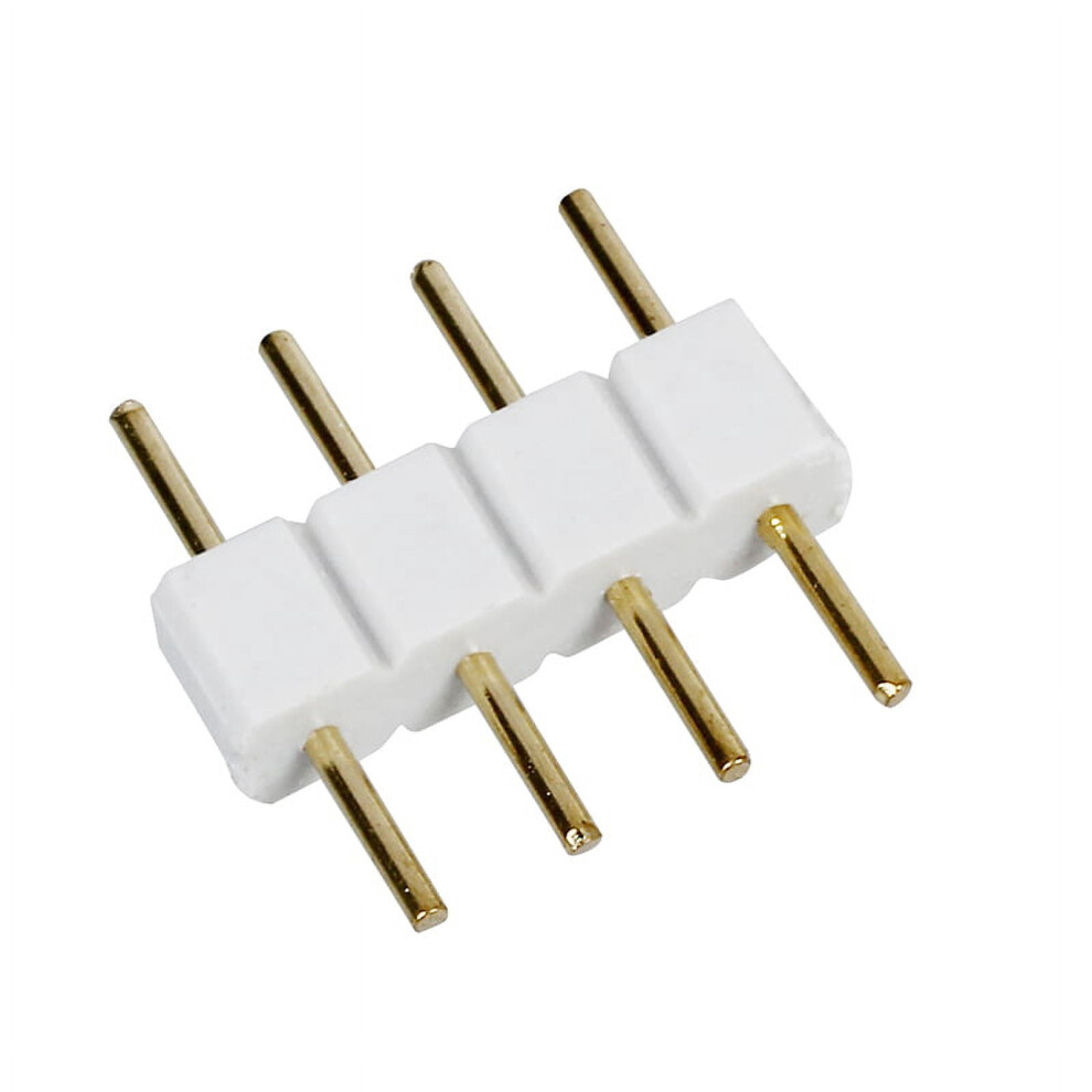 Rgb Wire Connectors Male To Male 4-Pin White 5 Pcs 946140643649
