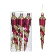 Feimajia Christmas ornaments red ball pendants set 3 pcs