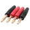 4pcs4mm B7 24K επιχρυσωμένο μουσικό ηχείο με καλώδιο καλωδίου ακίδας καλωδίου μπανάνας 1