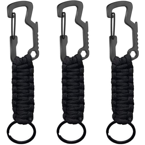 Κορδόνι μπρελόκ Paracord με καραμπίνερ 1 τεμάχιο