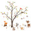 Adesivos de parede com animais da floresta para quarto infantil 1