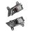 1Pair Left+Right Inside Door Handle for  Highlander 2008-2013 69205-20210 69206-20210-C0 Chrome Inner Door Pull 1
