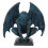 Blå harpiks gargoyle statue haveornament gotisk stil 1