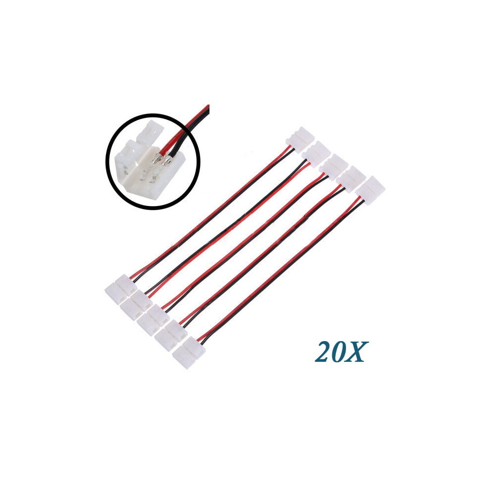 Led Pcb Connector Adapter 2 Pin For 5050 Strip 8Mm 946140642246