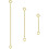 Extensor de collar de plata de ley chapado en oro de 14k (cadena 3) 1