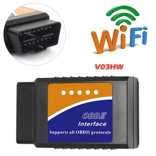 Scanner de diagnostic automobile OBD2 WiFi, lecteur de codes défauts ECU