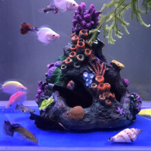 Decorazione corallina per acquario, nascondiglio per pesci betta