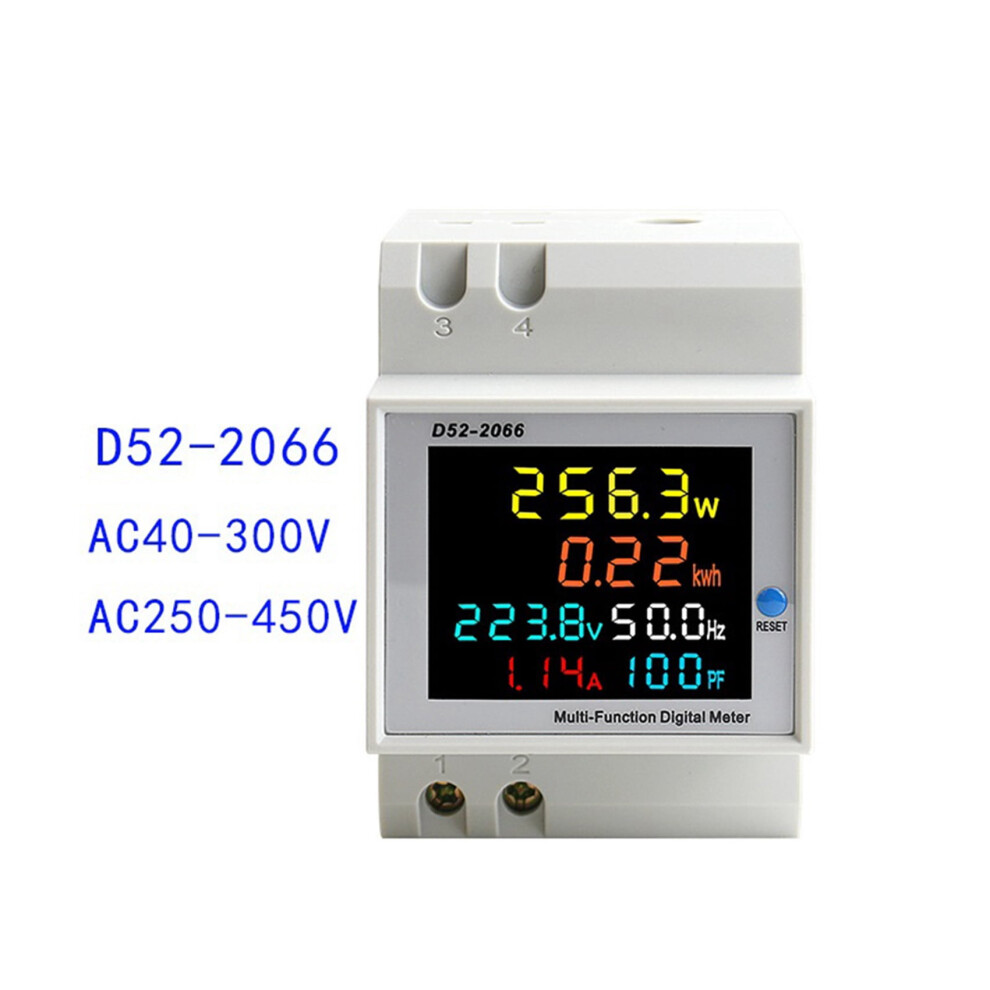 Ac Din Rail Energy Monitor 40-300V 100A 6-In-1 946140645292