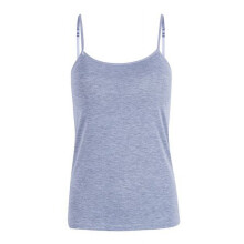 Camiseta de tirantes acolchada sin mangas para mujer con sujetador incorporado